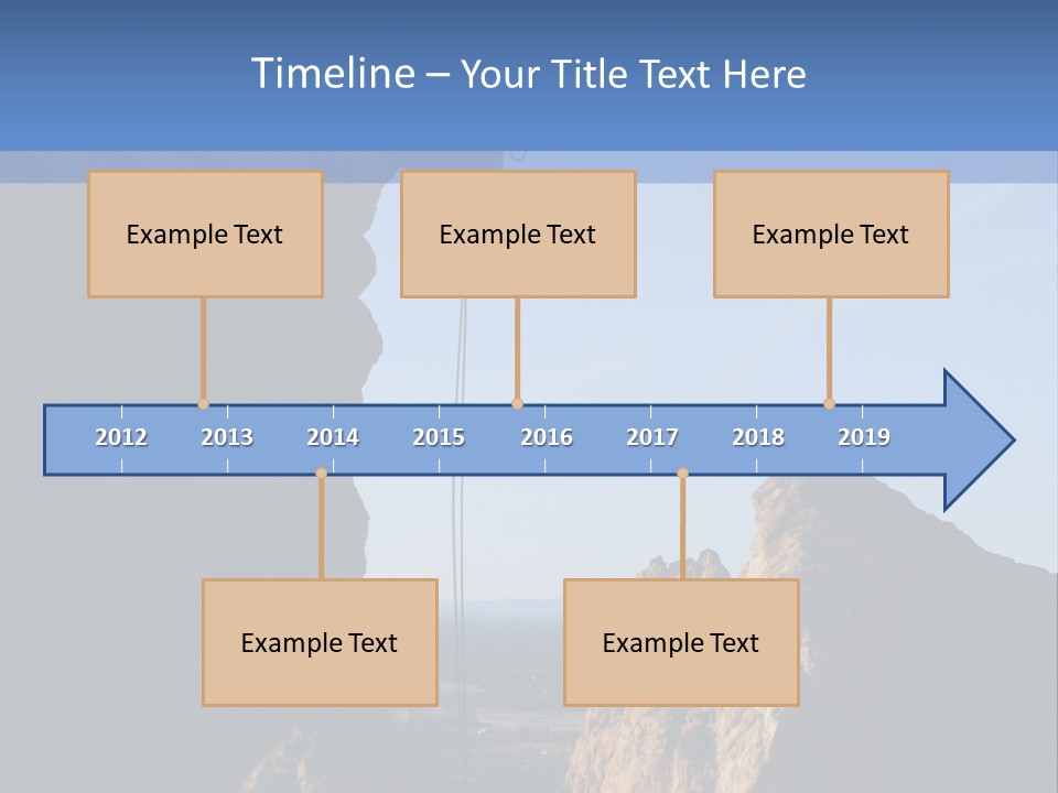 Climber Rappelling PowerPoint Template