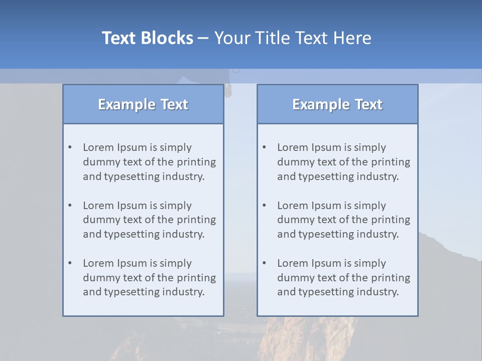 Climber Rappelling PowerPoint Template
