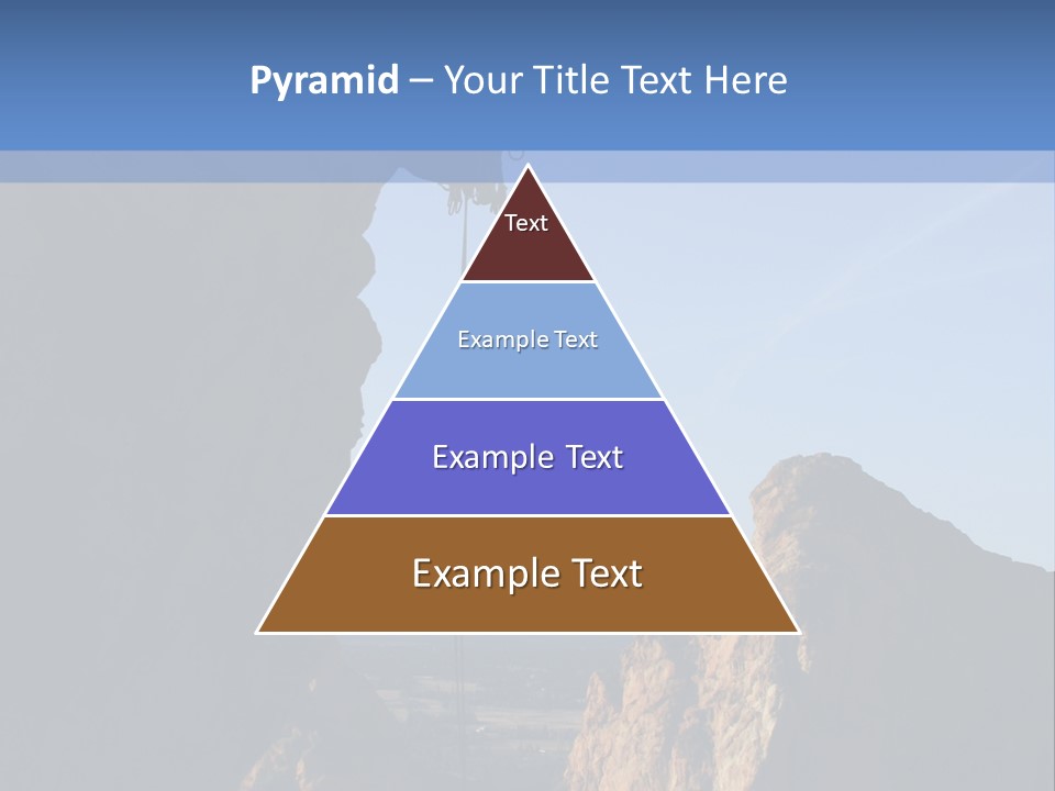 Climber Rappelling PowerPoint Template