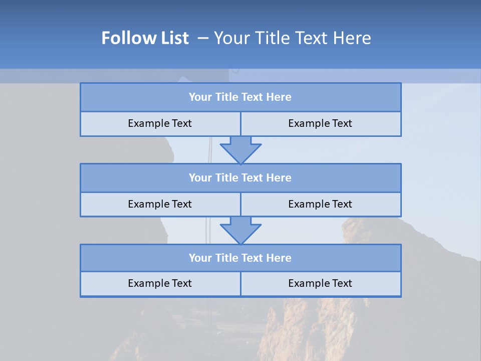 Climber Rappelling PowerPoint Template