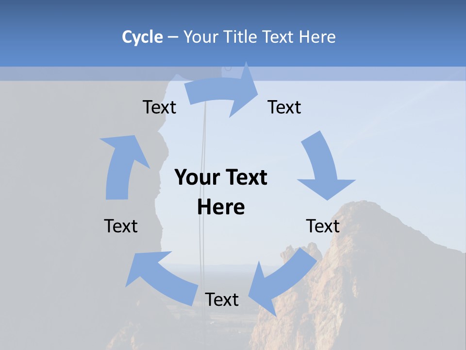 Climber Rappelling PowerPoint Template