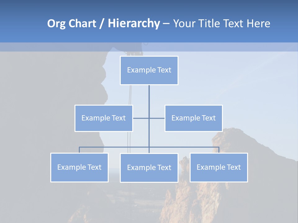 Climber Rappelling PowerPoint Template