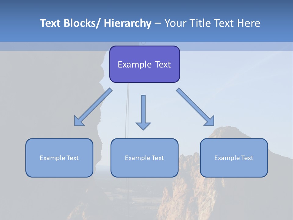 Climber Rappelling PowerPoint Template