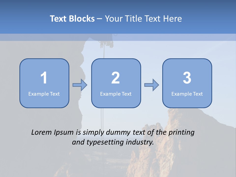 Climber Rappelling PowerPoint Template