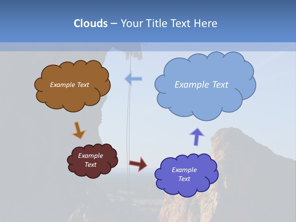 Climber Rappelling PowerPoint Template