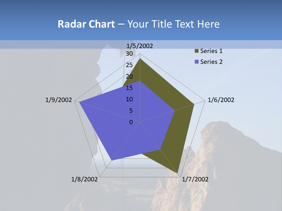 Climber Rappelling PowerPoint Template