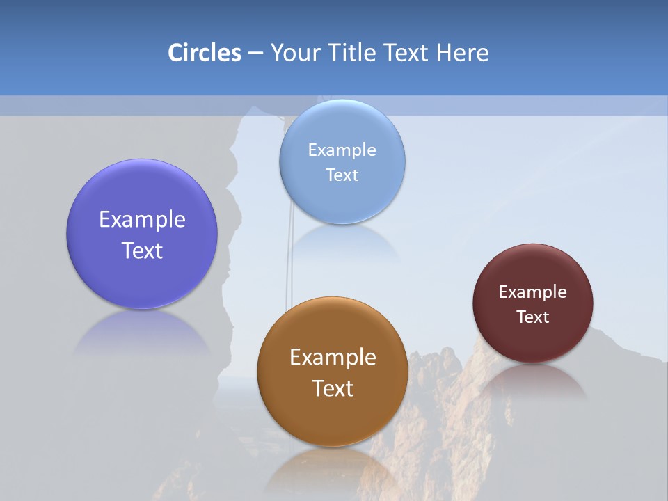 Climber Rappelling PowerPoint Template
