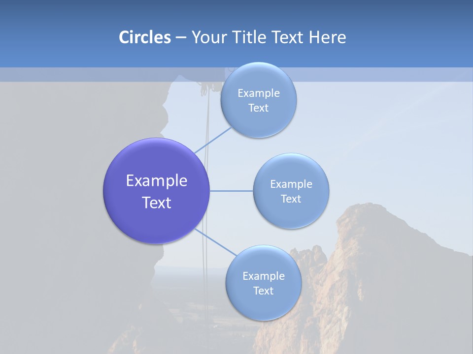Climber Rappelling PowerPoint Template
