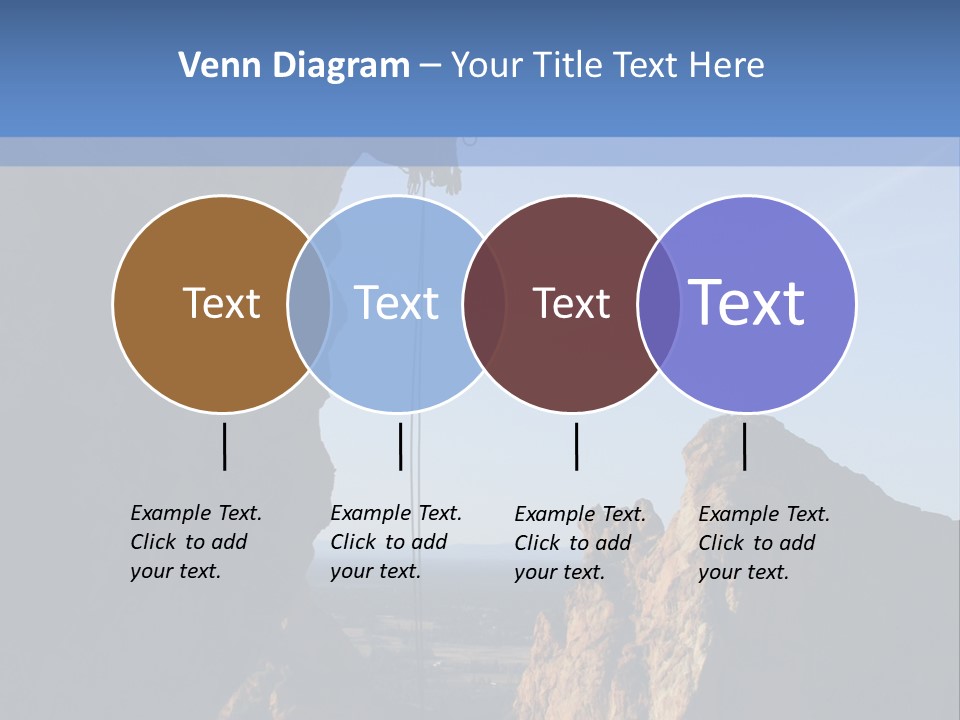 Climber Rappelling PowerPoint Template