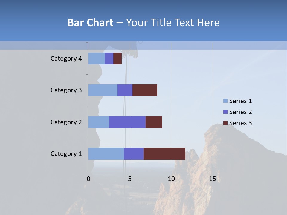Climber Rappelling PowerPoint Template