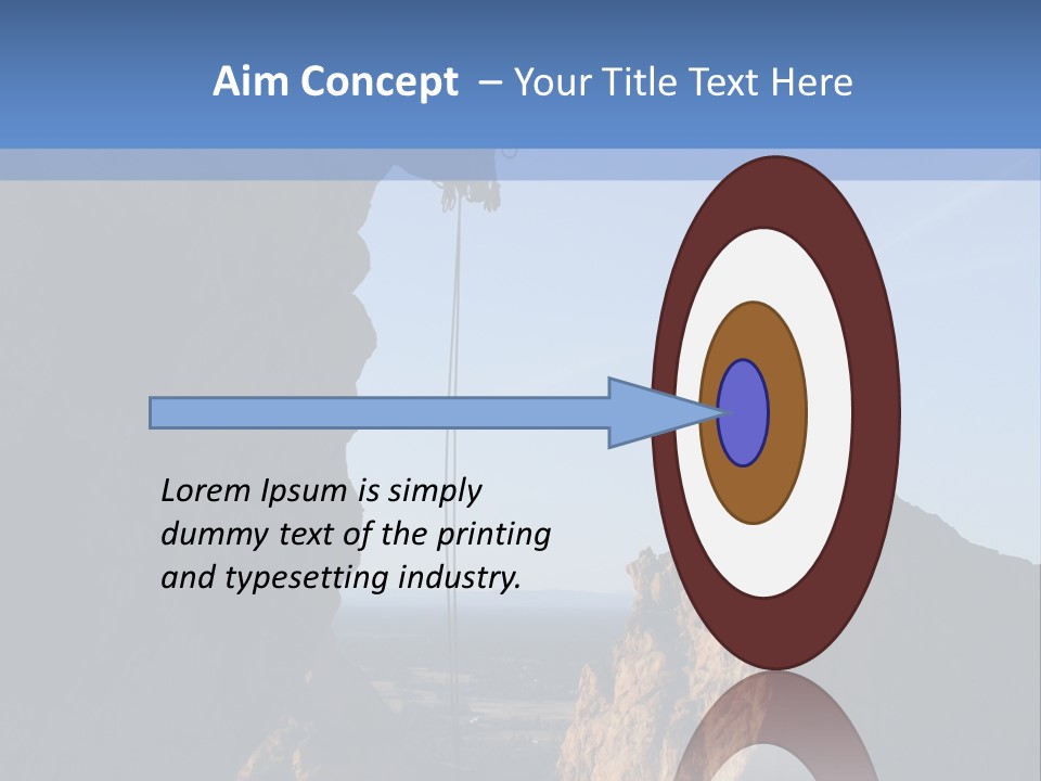 Climber Rappelling PowerPoint Template