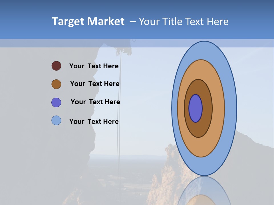 Climber Rappelling PowerPoint Template