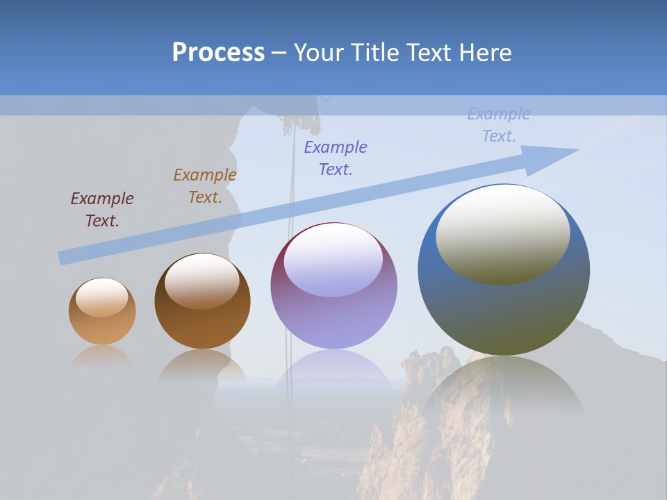 Climber Rappelling PowerPoint Template