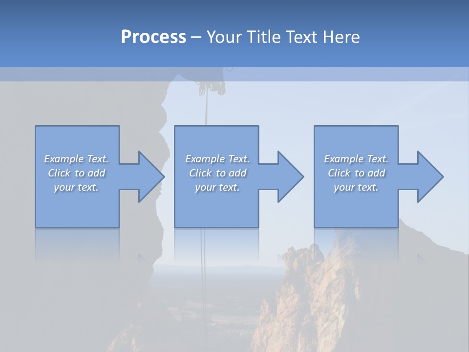 Climber Rappelling PowerPoint Template