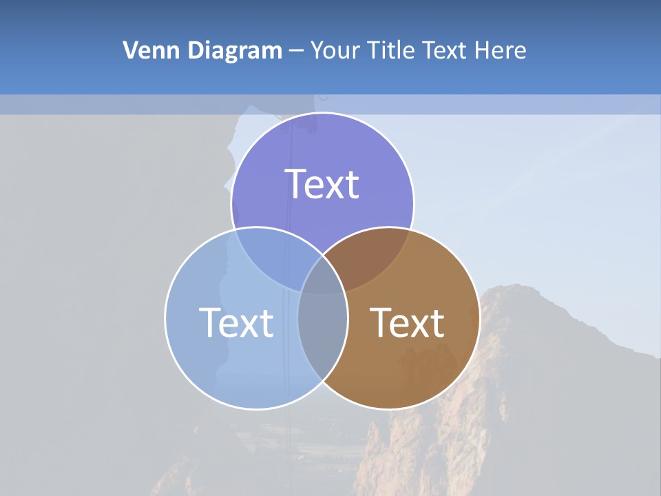 Climber Rappelling PowerPoint Template