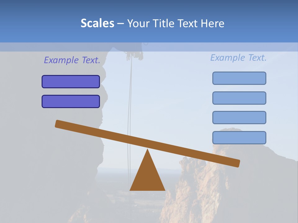 Climber Rappelling PowerPoint Template