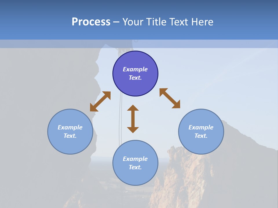 Climber Rappelling PowerPoint Template