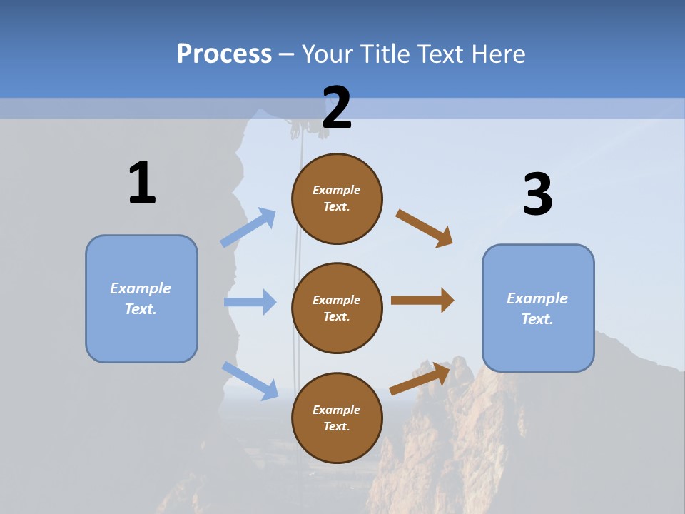 Climber Rappelling PowerPoint Template