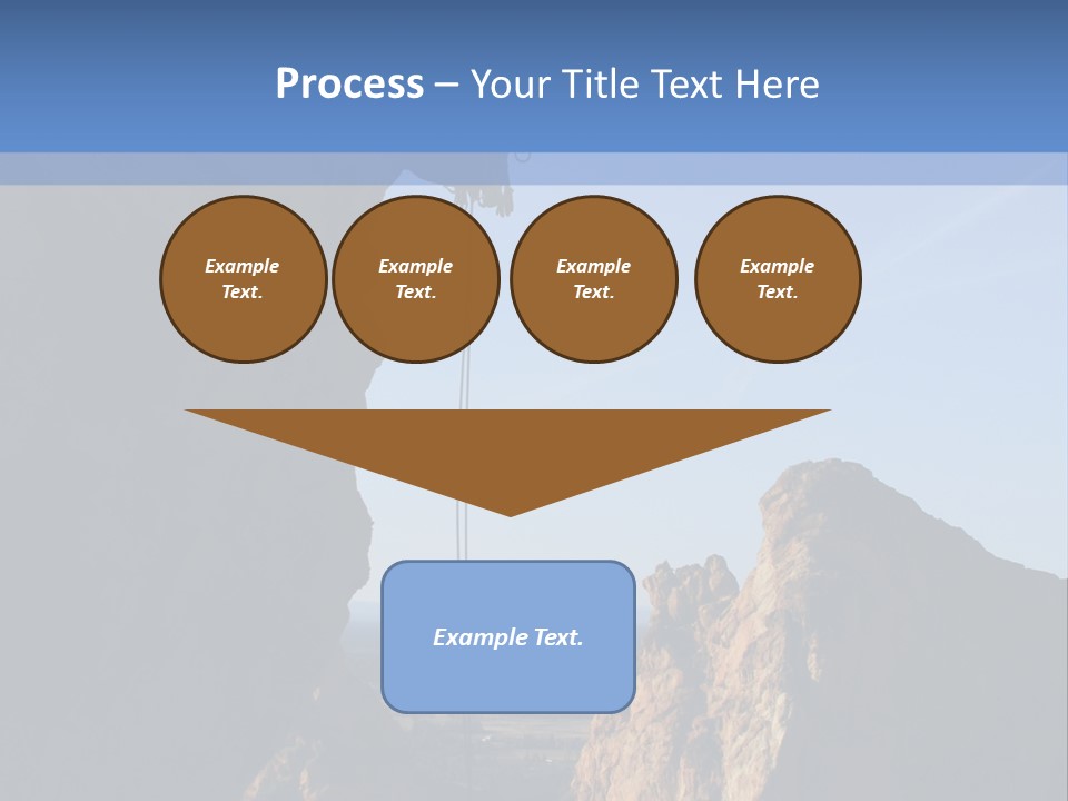 Climber Rappelling PowerPoint Template