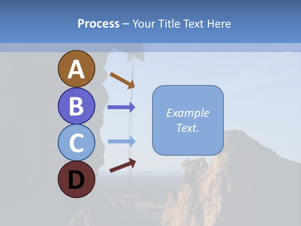 Climber Rappelling PowerPoint Template