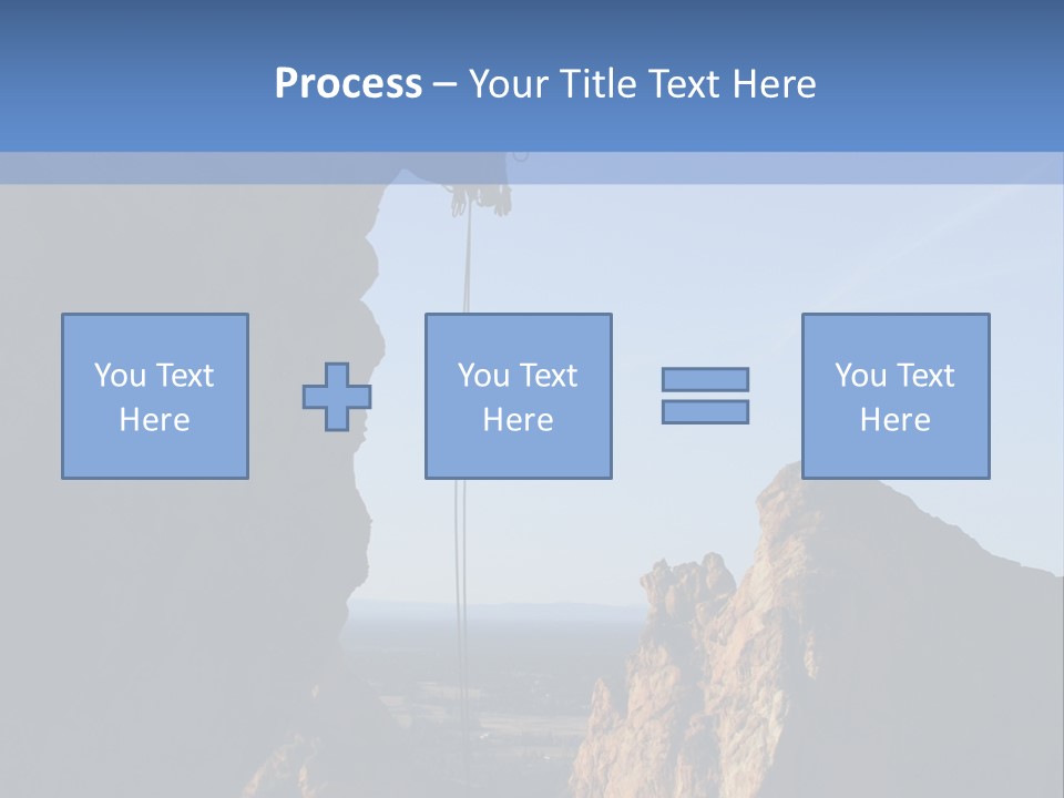 Climber Rappelling PowerPoint Template