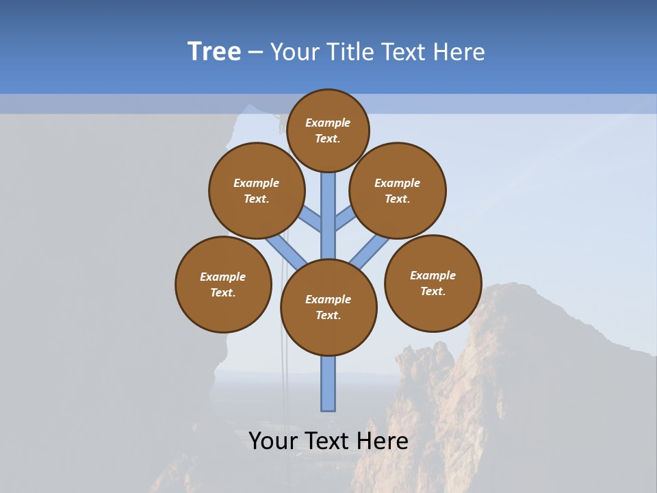 Climber Rappelling PowerPoint Template