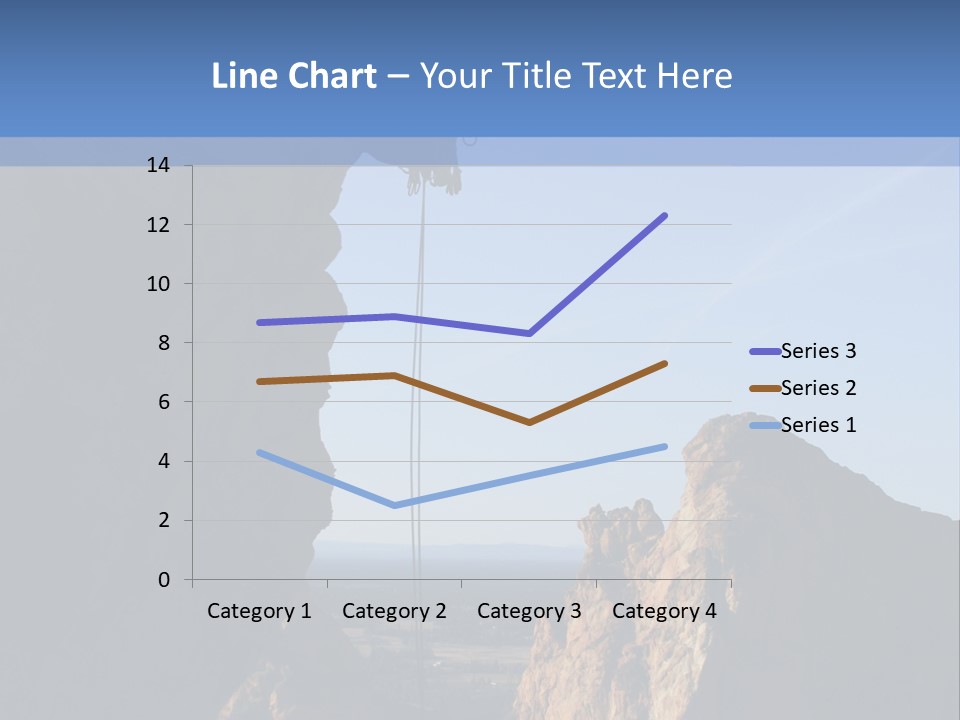 Climber Rappelling PowerPoint Template