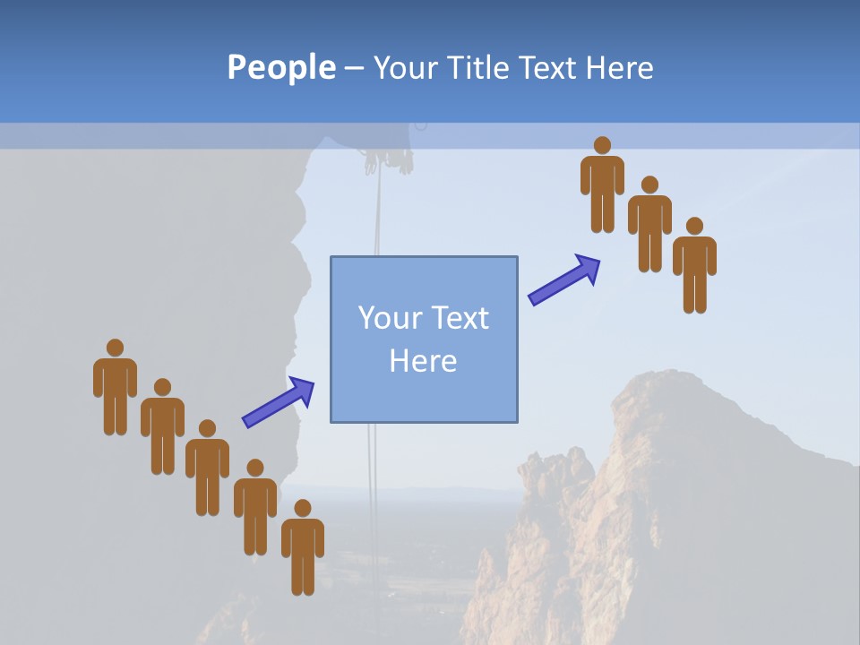 Climber Rappelling PowerPoint Template