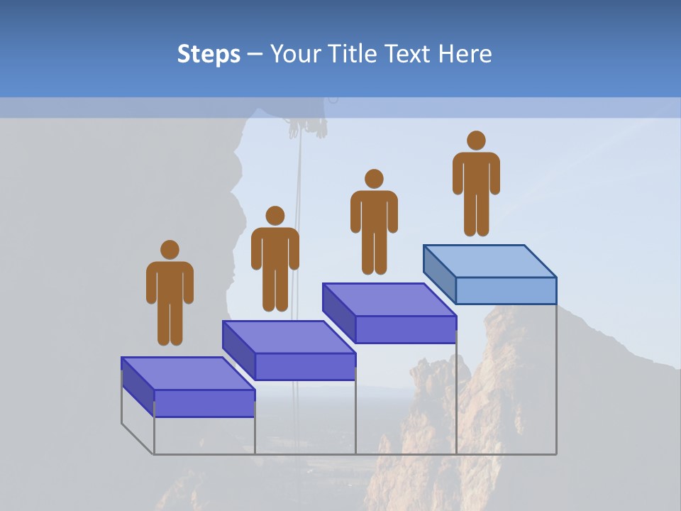 Climber Rappelling PowerPoint Template