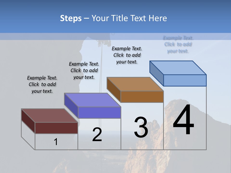 Climber Rappelling PowerPoint Template