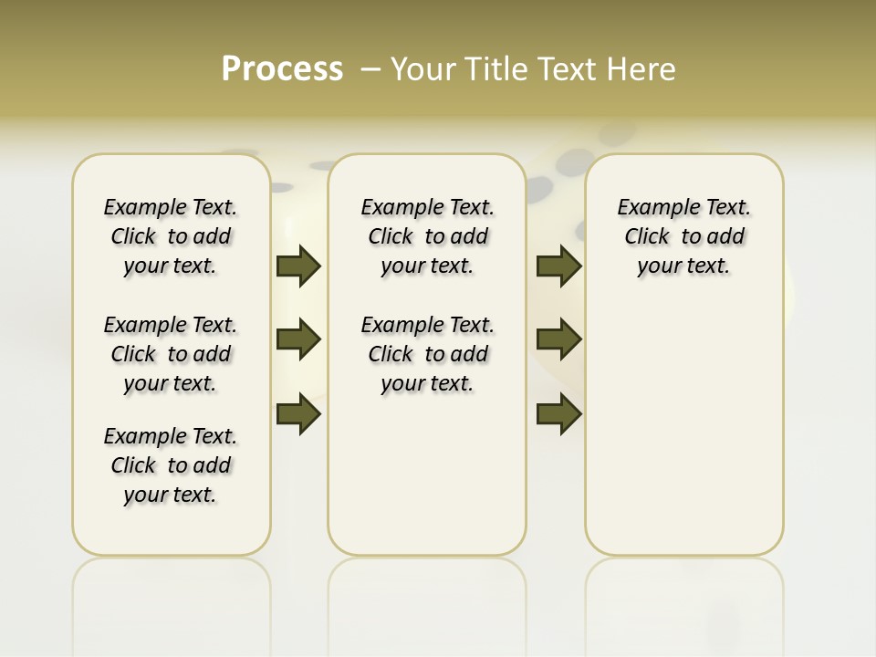 White Dice On A White Background PowerPoint Template