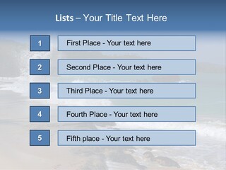 Picture Of A Caribbean Beach With A Turquoise Sea Where A Wave Is Hitting A Rock. Taken In Playa Rincon, Samana, Dominican Republic. PowerPoint Template