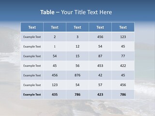 Picture Of A Caribbean Beach With A Turquoise Sea Where A Wave Is Hitting A Rock. Taken In Playa Rincon, Samana, Dominican Republic. PowerPoint Template
