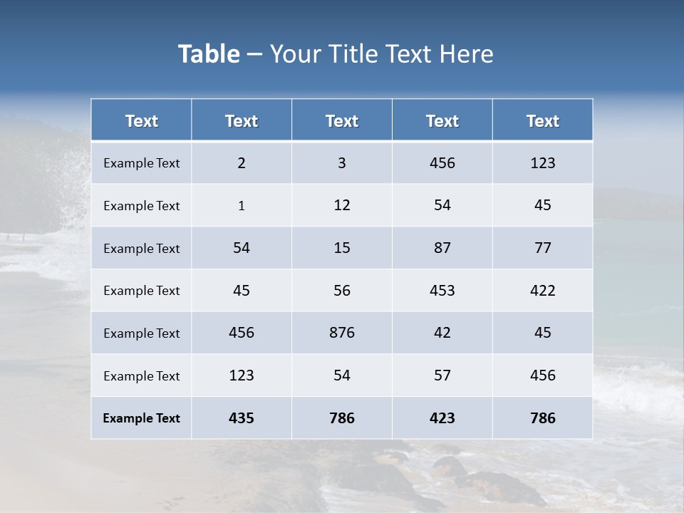 Picture Of A Caribbean Beach With A Turquoise Sea Where A Wave Is Hitting A Rock. Taken In Playa Rincon, Samana, Dominican Republic. PowerPoint Template