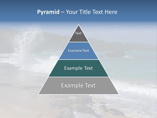 Picture Of A Caribbean Beach With A Turquoise Sea Where A Wave Is Hitting A Rock. Taken In Playa Rincon, Samana, Dominican Republic. PowerPoint Template