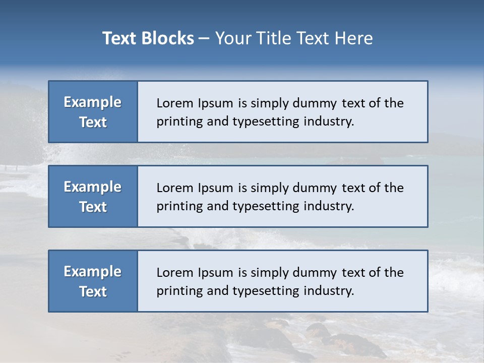 Picture Of A Caribbean Beach With A Turquoise Sea Where A Wave Is Hitting A Rock. Taken In Playa Rincon, Samana, Dominican Republic. PowerPoint Template