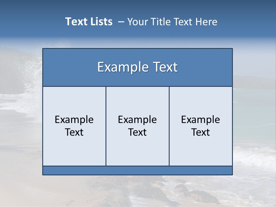 Picture Of A Caribbean Beach With A Turquoise Sea Where A Wave Is Hitting A Rock. Taken In Playa Rincon, Samana, Dominican Republic. PowerPoint Template