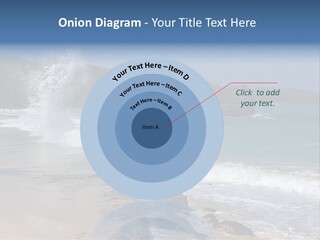 Picture Of A Caribbean Beach With A Turquoise Sea Where A Wave Is Hitting A Rock. Taken In Playa Rincon, Samana, Dominican Republic. PowerPoint Template