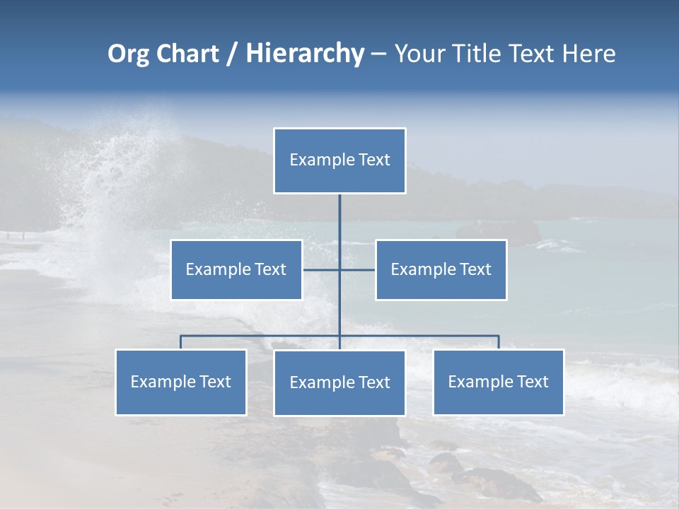 Picture Of A Caribbean Beach With A Turquoise Sea Where A Wave Is Hitting A Rock. Taken In Playa Rincon, Samana, Dominican Republic. PowerPoint Template