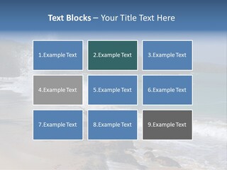 Picture Of A Caribbean Beach With A Turquoise Sea Where A Wave Is Hitting A Rock. Taken In Playa Rincon, Samana, Dominican Republic. PowerPoint Template