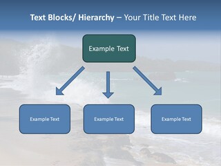 Picture Of A Caribbean Beach With A Turquoise Sea Where A Wave Is Hitting A Rock. Taken In Playa Rincon, Samana, Dominican Republic. PowerPoint Template