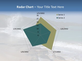 Picture Of A Caribbean Beach With A Turquoise Sea Where A Wave Is Hitting A Rock. Taken In Playa Rincon, Samana, Dominican Republic. PowerPoint Template