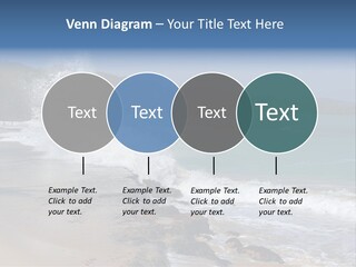 Picture Of A Caribbean Beach With A Turquoise Sea Where A Wave Is Hitting A Rock. Taken In Playa Rincon, Samana, Dominican Republic. PowerPoint Template