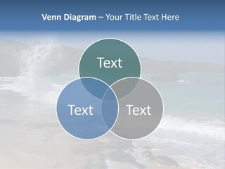 Picture Of A Caribbean Beach With A Turquoise Sea Where A Wave Is Hitting A Rock. Taken In Playa Rincon, Samana, Dominican Republic. PowerPoint Template