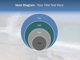 Picture Of A Caribbean Beach With A Turquoise Sea Where A Wave Is Hitting A Rock. Taken In Playa Rincon, Samana, Dominican Republic. PowerPoint Template