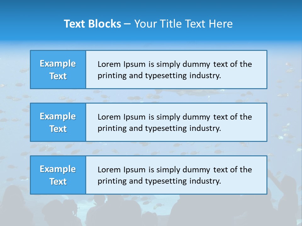 A Large Group Of People Looking At A Shark In An Aquarium PowerPoint Template