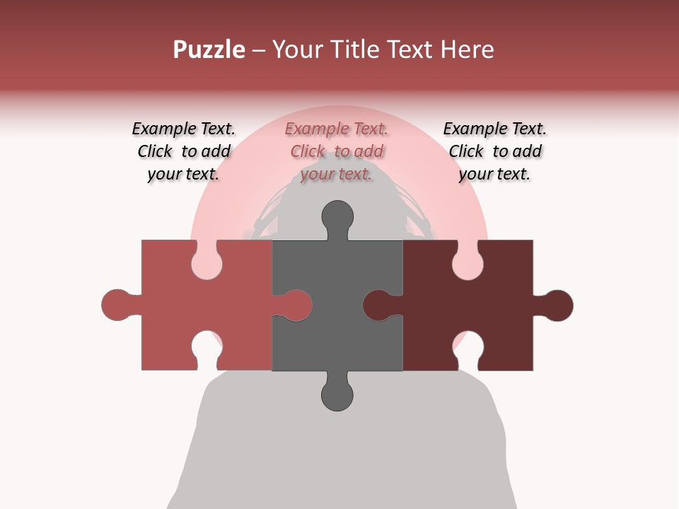 Illustration Of A Person Wearing Headphones In-Front Of The Flag Of Japan PowerPoint Template