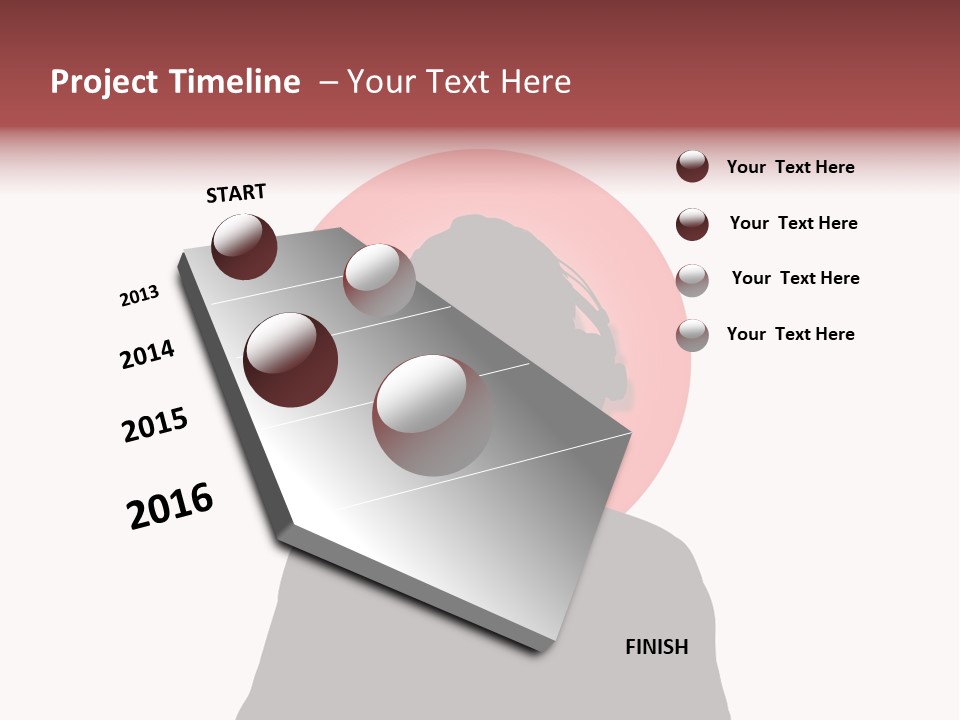 Illustration Of A Person Wearing Headphones In-Front Of The Flag Of Japan PowerPoint Template