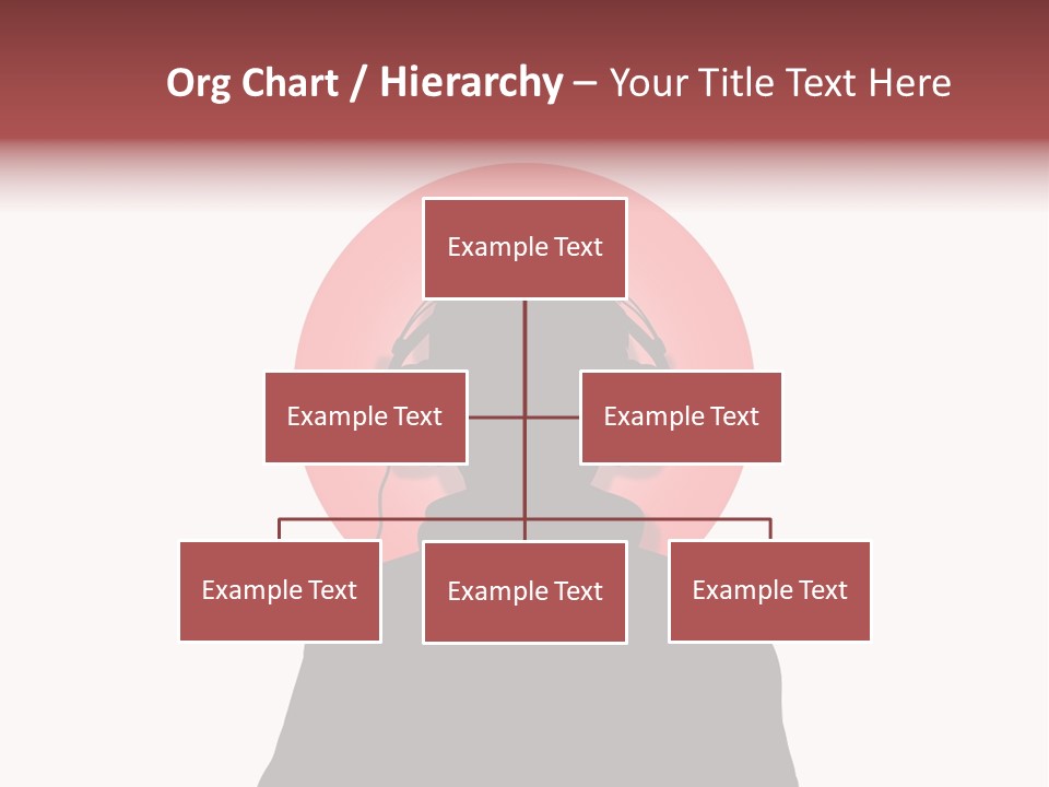Illustration Of A Person Wearing Headphones In-Front Of The Flag Of Japan PowerPoint Template