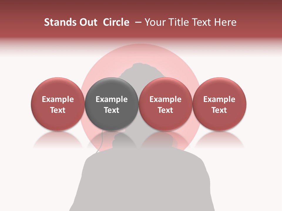 Illustration Of A Person Wearing Headphones In-Front Of The Flag Of Japan PowerPoint Template